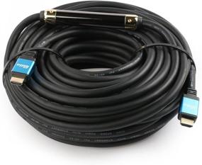 img 3 attached to 🔹 High-Quality 100ft Postta Ultra HDMI 2.0V Cable with Built-in Signal Booster - 3D, 1080P, Ethernet, Audio Return & Ultra HD Support - Blue (1 Pack)