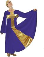 danzcue women's cross long dress for praise and worship logo