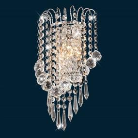 img 2 attached to 💎 Surpars House Crystal Wall Lamp in Silver: Enhancing Elegance and Brilliance