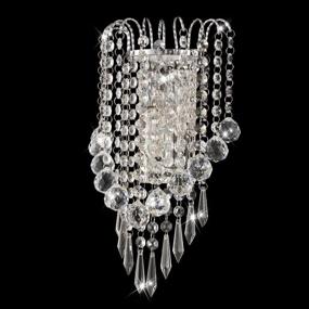 img 1 attached to 💎 Surpars House Crystal Wall Lamp in Silver: Enhancing Elegance and Brilliance