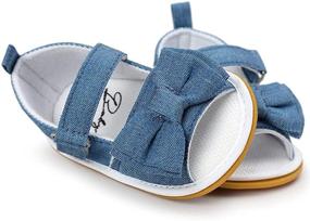 img 3 attached to 👶 Premium Lace Baby Sandals: Stylish Open Toe Shoes for Infant Girls & Boys- Soft Sole, Slip-resistant & Ideal for Wedding, Dress Up & Summer