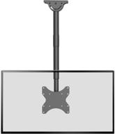 wali регулируемая потолочная кронштейнная система для светодиодного/жк/плазменного телевизора диагональю 23-43 дюйма с плоским экраном, до 110 фунтов, vesa 200x200 мм (cm2343), черная логотип