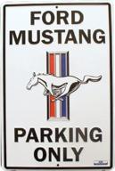 🚗 premium hangtime mustang parking sign - 18 x 12 logo