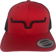 🧢 men's indigo upgrade weekly mesh-back trucker cap by kimes ranch logo