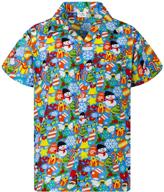 🎅 funky hawaiian shirt christmas gingerbread men's shirts logo