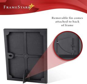 img 2 attached to 🖼️ Harmony Collection: Black FrameStarr 8x10 Picture Frames - Set of 3, Modern Front-Loading Style for Tabletop or Wall Mounting