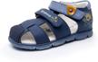ahannie adjustable closed toe sandals support boys' shoes in sandals logo