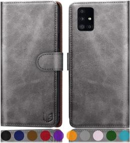 img 4 attached to SUANPOT For Samsung Galaxy A51 4G (Not Fit A51 5G) Leather Wallet Case With RFID Blocking Credit Card Holder