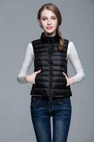 img 3 attached to Yeokou Packable Lightweight Quilted Waistcoat: Trendy and Versatile Women's Clothing