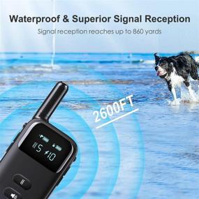 img 1 attached to 🐶 Waterproof Dog Training Collar with Custom Recording & HideStatic Technology by Petoffers - Enhanced Range up to 2600ft