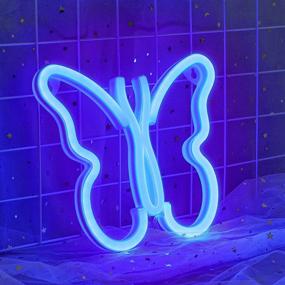 img 4 attached to 🦋 ifreelife Neon Sign: Butterfly Wall Art Decor with LED Night Light for Bedroom, Teen Girls Room, Man Cave, Bar, Wedding – Trendy, Aesthetic Styling