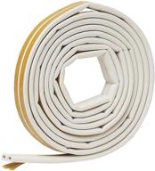 🌬️ frost king v25wa d-section rubber self-stick weatherseal tape: white, 5/16"w x 1/4"t x 17 ft l, effective weatherproofing solution logo