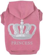 👑 expawlorer princess dog cat fleece sweatshirt hoodies: royalty-inspired comfort for your pet's purrfect style logo