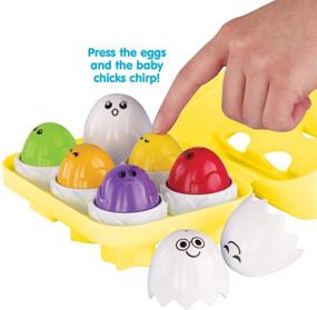 img 2 attached to Kidoozie Peek N Peep Eggs - Interactive, Stimulating, Tactile Sorting/Stacking Toy for Toddlers 12+ Months - Multi