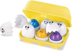 img 4 attached to Kidoozie Peek N Peep Eggs - Interactive, Stimulating, Tactile Sorting/Stacking Toy for Toddlers 12+ Months - Multi