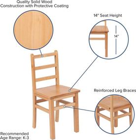 img 1 attached to Flash Furniture Natural Classroom Игровая комната