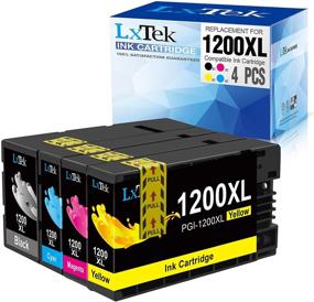 img 4 attached to 🖨️ Картриджи совместимые с LxTek для замены чернил Canon 1200XL PGI-1200 PGI1200XL - высокой емкости 4 шт. для принтеров MAXIFY MB2720 MB2120 MB2320 MB2020
