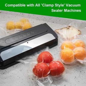 img 3 attached to 🔒 2-Pack 11x50 Vacuum Sealer Bags Rolls for Food Saver, Seal a Meal, Sous Vide Cooking - BPA Free, Heavy Duty, Compatible with Other Machines