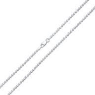 verona jewelers 925 sterling silver italian 1.5mm and 2mm silver bead ball chain necklace set, high-quality sterling silver bead necklace, stylish silver ball necklaces for women and men, italian bead necklace collection, solid dog tag chain army necklace logo