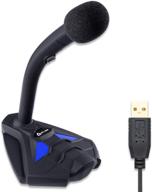 🎙️ klim voice v2 usb gaming microphone with enhanced sound quality | 2021 edition | ideal for gaming, recording, speech recognition, streaming, youtube podcast | compatible with pc, mac, ps4 | blue mic logo