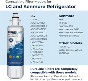 img 1 attached to Premium LT700P Replacement Water Filter with Wide Compatibility - Pureline (3 Pack)