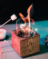 🔥 betorcy f2 tabletop fire pit: portable gel & ethanol fire bowl, smokeless clean-burning pots for indoor & outdoor use - perfect s'mores maker! logo