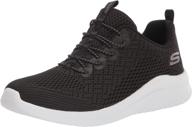 👟 comfortable and stylish skechers ladies ultraflex bungee black women's shoes - perfect for any occasion! logo