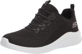 img 4 attached to Удобные и стильные женские кроссовки Skechers UltraFlex Bungee черного цвета - идеальны для любого случая!