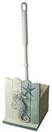 🐚 stock4u's nautical / seaside theme toilet brush holder: embrace coastal charm with seahorse motif (53017) logo