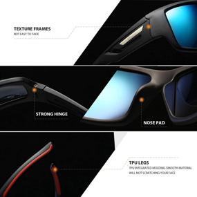 img 2 attached to Polarized TR90 Sports Sunglasses for Men and Women - Unbreakable Frame, Ideal for Running, Cycling, Baseball