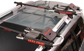 img 2 attached to Convenient and Versatile: Malone Downloader Folding J-Style 🚗 Universal Car Rack Kayak Carrier with Bow and Stern Lines