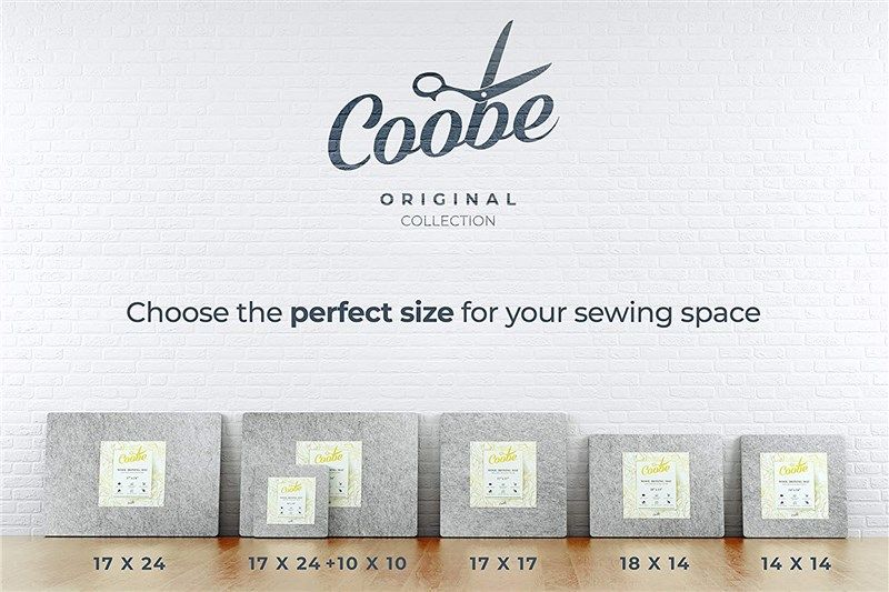 Coobe 3-in-1 Set 17 X 24 Wool Pressing Mat for Quilting Large Size, 17 X  13.5 Medium Size