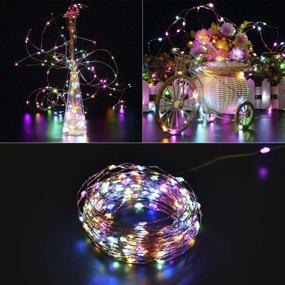 img 1 attached to 🌞 SOLARBABY Solar Fairy Lights: 72 Ft 200 LED Outdoor Solar Christmas Lights, Waterproof Copper Wire String Lights for Holiday Party Garden Patio Wedding, Multi-Color