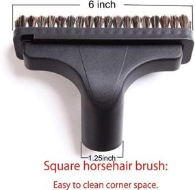 img 1 attached to 🧹 EZ SPARES Vacuum Cleaner Brush Set - Universal Attachment, Fits 32mm and 35mm, Horsehair Round Brush Kit (5PCS)