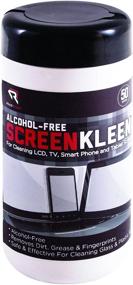 img 3 attached to 🧽 Alcohol-Free ScreenKleen by Read Right - 50 Wipes per Tub (RR1491)