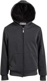 img 3 attached to Coney Island Sherpa Lined Full Zip Sweatshirt: A Trendy Choice for Boys' Fashion Hoodies & Sweatshirts