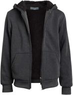 coney island sherpa lined full zip sweatshirt: a trendy choice for boys' fashion hoodies & sweatshirts logo