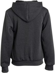 img 1 attached to Coney Island Sherpa Lined Full Zip Sweatshirt: A Trendy Choice for Boys' Fashion Hoodies & Sweatshirts