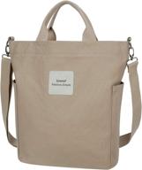 iswee women's casual canvas tote bag - versatile shoulder work bag, crossbody & top handle for shopping and handbags logo