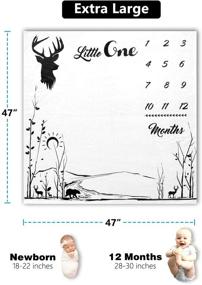 img 2 attached to Коврик для милых малышей "Rockabye Resources Baby Milestone Blanket