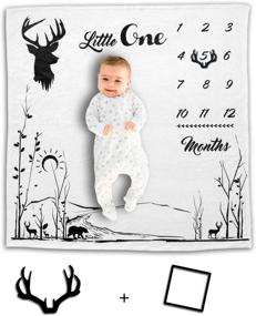 img 4 attached to Коврик для милых малышей "Rockabye Resources Baby Milestone Blanket