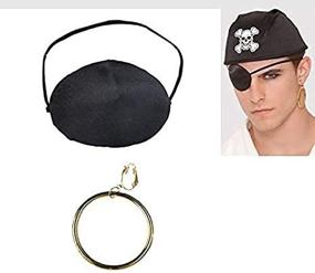 img 1 attached to 🏴 SEO-Optimized Pirate Earring and Eye-Patch Set by amscan 840222