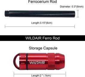 img 3 attached to 🔥 WILDAIR Ferrocerium Ferro Rod Fire Starter: The Ultimate Survival Tool for Bushcraft and Emergency Preparedness