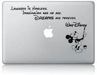 🔮 magical disney quote macbook laptop decal: perfect vinyl sticker for apple mac air pro - model: , available at leading electronic store logo