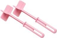 mind reader meat chopper set - 2 pink spatulas for efficient mixing, cutting, and mashing of ground meat, avocado & more - heat resistant kitchen tool with nylon material логотип