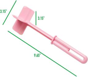 img 2 attached to Mind Reader Meat Chopper Set - 2 Pink Spatulas for Efficient Mixing, Cutting, and Mashing of Ground Meat, Avocado & More - Heat Resistant Kitchen Tool with Nylon Material