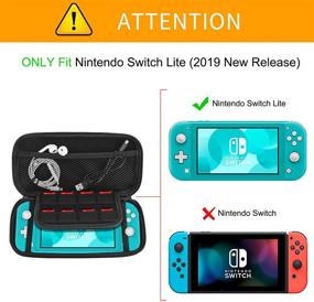 img 3 attached to 🎮 VORI Carrying Case for Nintendo Switch Lite 2019, Portable Hard Shell with 8 Game Cartridges, Mandala Galaxy Design - Protective Cover and Accessory Kit for Nintendo Switch Lite Console