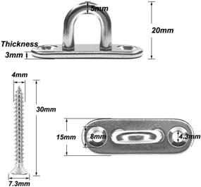 img 3 attached to 🚢 TERMATH Stainless Marine Hardware Staple: Superior Quality and Durability for Marine Applications