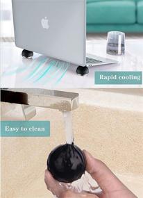 img 1 attached to 🔥 Stay Cool and Comfy: Laptop Cooling Pad with Invisible Cooler Ball - Ideal for Small Laptop Computer