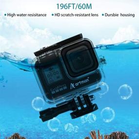 img 2 attached to 📷 Artman Housing Case Kit for GoPro Hero 8 Black - Waterproof Protective Housing Case (Up to 197FT/60M Depth), with Bonus 3-Pack Filters, 12 Anti-Fog Inserts, and Bracket Accessories
